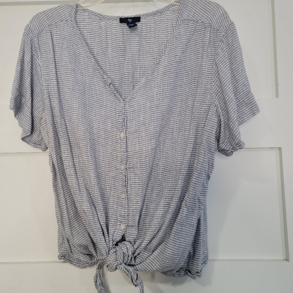 GAP striped blouse Size Large
